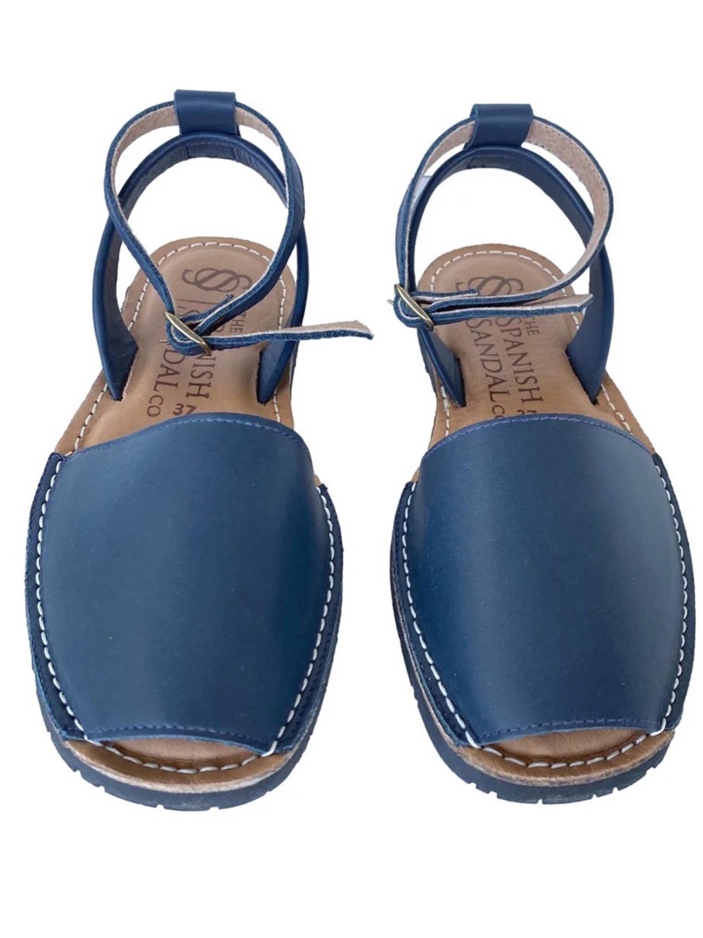 The Spanish Sandal co Classic Ankle Strap Sandals for Women size 7